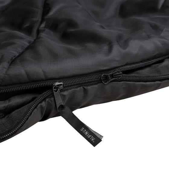 Alpinus Sac de couchage Classic 1050 (Left) - Noir/Orange
