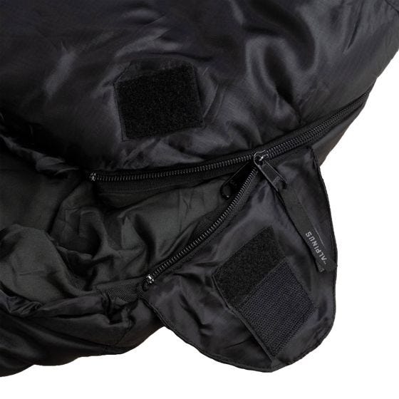 Alpinus Sac de couchage Classic 1050 (Right) - Noir/Orange