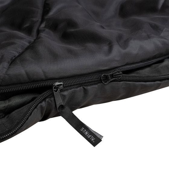 Alpinus Sac de couchage Classic 1050 (Right) - Noir/Orange
