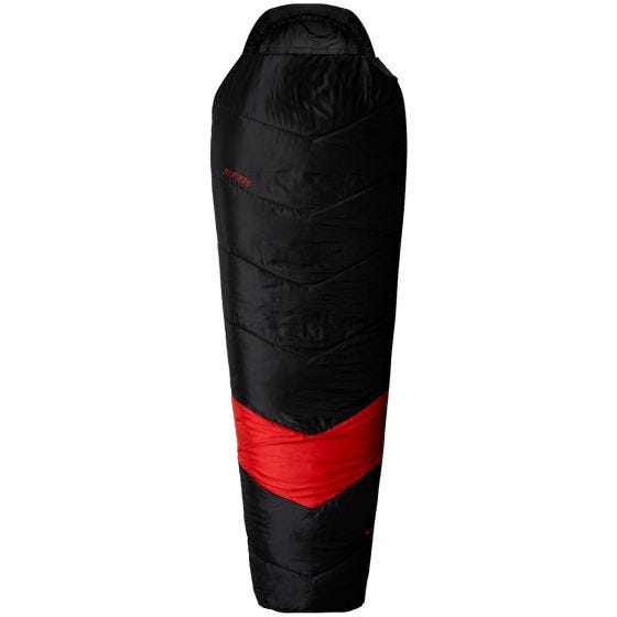 Alpinus Sac de couchage Classic 1250 (Right) - Noir/Rouge
