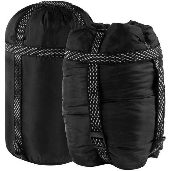 Alpinus Sac de couchage Classic 1250 (Right) - Noir/Rouge