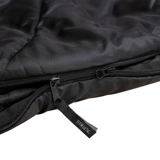 Alpinus Sac de couchage Classic 1250 (Right) - Noir/Rouge