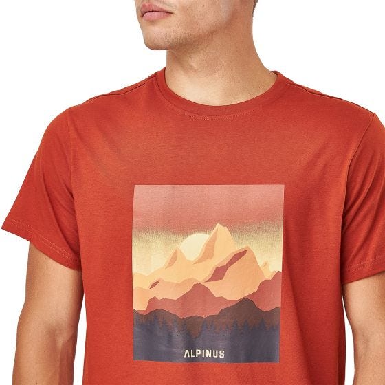 Alpinus T-shirt Active Drefekal - orange