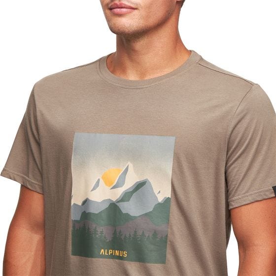 Alpinus T-shirt Active Numbur - beige