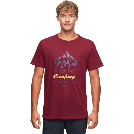 Alpinus T-shirt Active Homme Polaris II - bordeaux