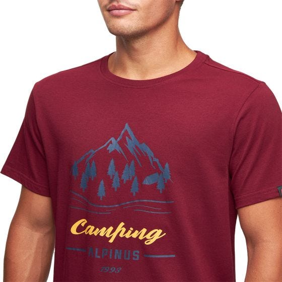 Alpinus T-shirt Active Homme Polaris II - bordeaux