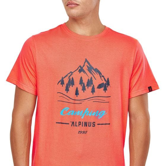 Alpinus T-shirt Active Homme Polaris - rose