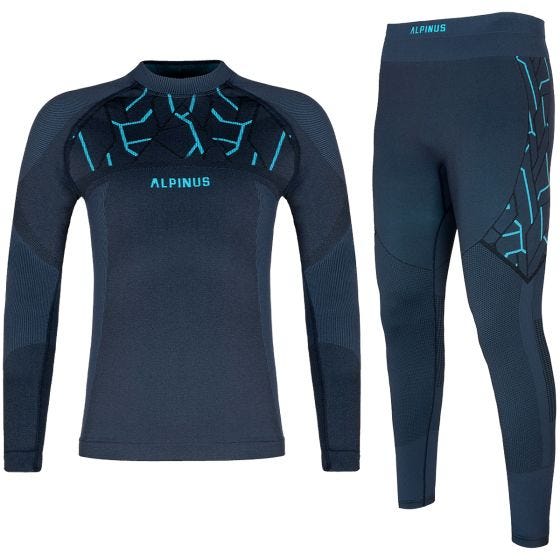 Alpinus Ensemble de sous-vêtements Homme Outdoor Gausdal - Graphite Blue