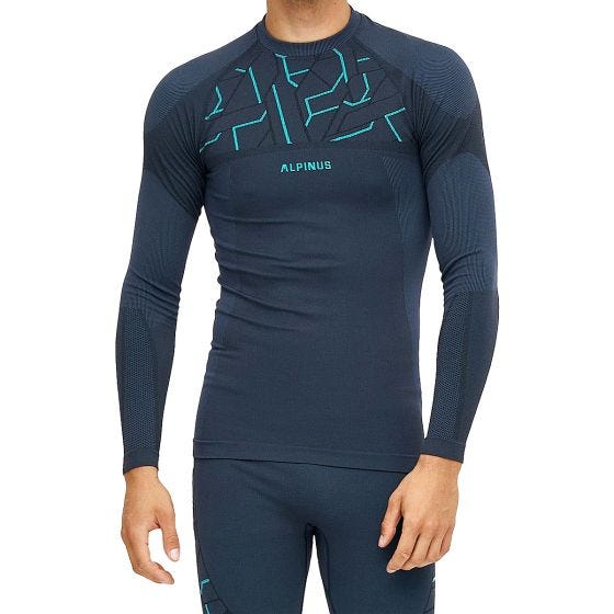 Alpinus Haut de sous-couche Homme Outdoor Gausdal - Graphite Blue