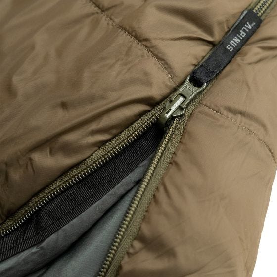 Alpinus Sac de couchage Survival 1300 (Right) - vert