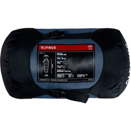 Alpinus Sac de couchage Ultralight 1000 (Right) - Bleu