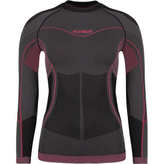 Alpinus Haut de sous-couche Femme Outdoor Mora - Graphite Pink