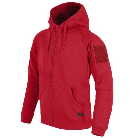 Helikon Sweatshirt à capuche zippé sur toute la longueur Urban Tactical Lite - Rouge