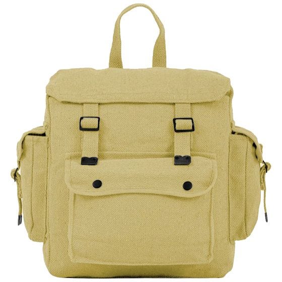 Highlander Grand sac à dos tissé à poches beige