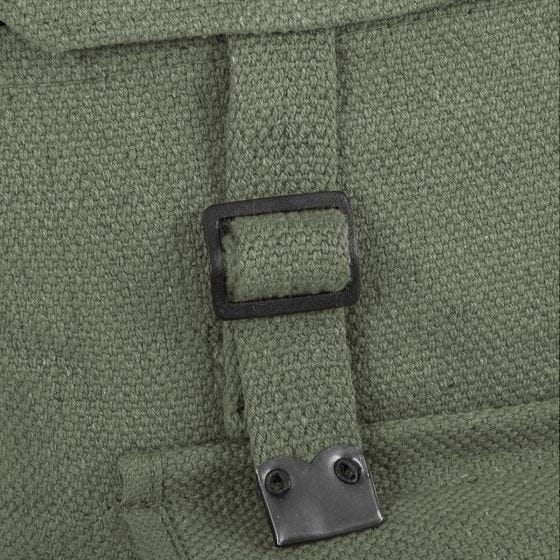Highlander Grand sac à dos tissé à poches vert olive