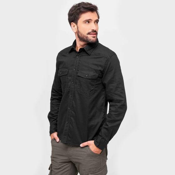Brandit Chemise en flanelle - Noir