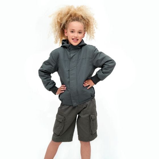 Brandit Veste Enfants Windbreaker Front Zip - anthrazit