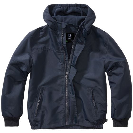 Brandit Veste Enfants Windbreaker Front Zip - Navy