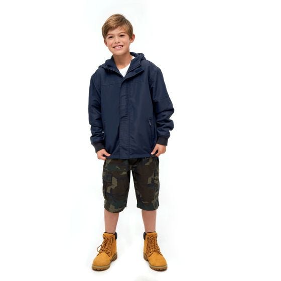 Brandit Veste Enfants Windbreaker Front Zip - Navy