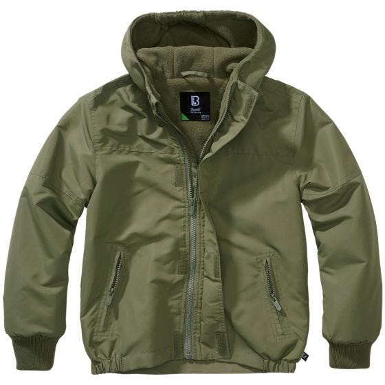 Brandit Veste Enfants Windbreaker Front Zip - Olive