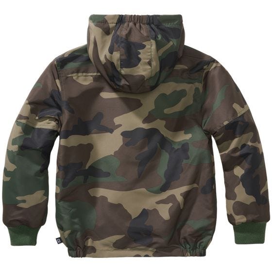 Brandit Veste Enfants Windbreaker Front Zip - Woodland