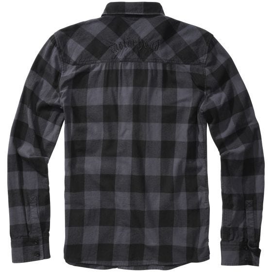 Brandit Chemise à carreaux Motörhead - Noir/Gris