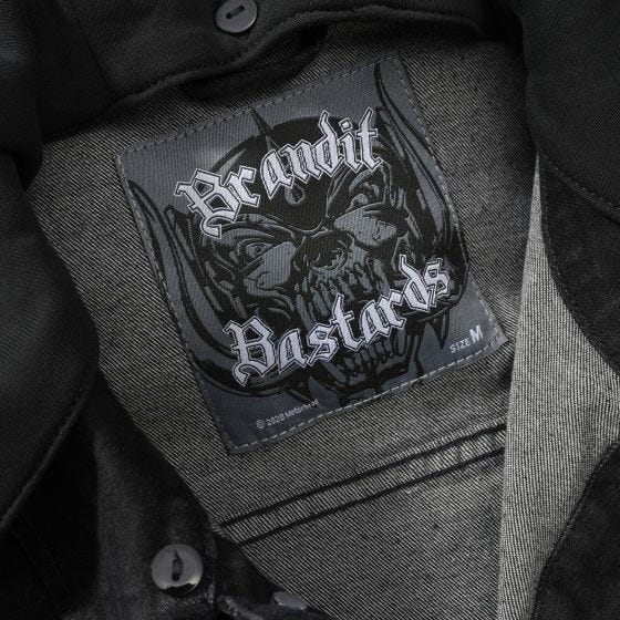 Brandit Veste en jean Motörhead Cradock - Noir