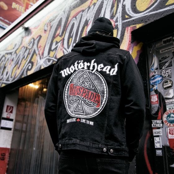 Brandit Veste en jean Motörhead Cradock - Noir