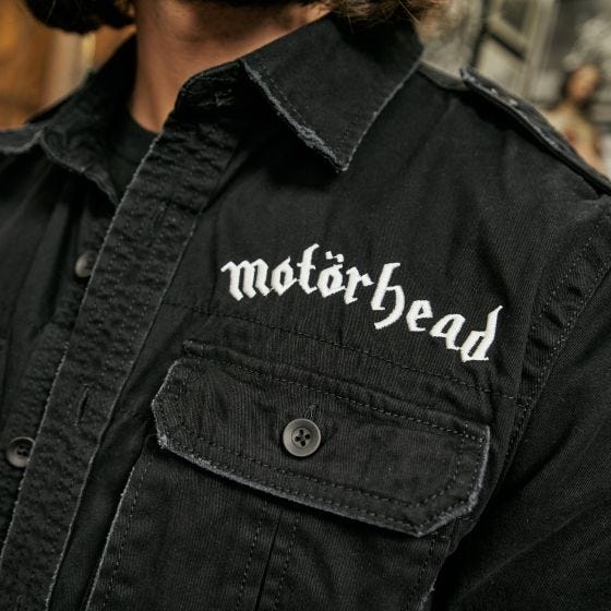 Brandit Chemise à manches courtes Motörhead Vintage - Noir