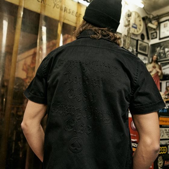 Brandit Chemise à manches courtes Motörhead Vintage - Noir