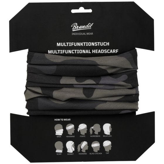 Brandit Tour de cou Multifunctional - Dark Camo