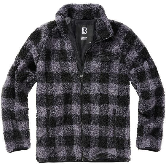 Brandit Veste Teddyfleece - Noir/Gris