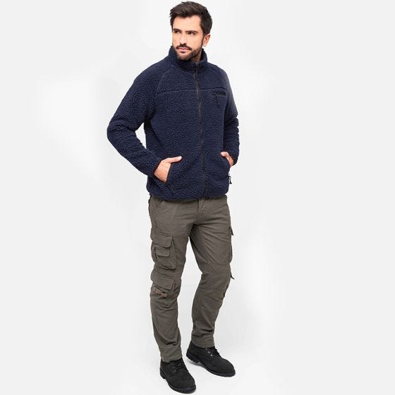 Brandit Veste Teddyfleece - Navy