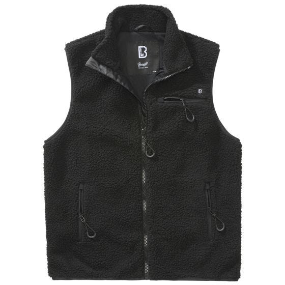 Brandit Gilet Teddyfleece Worker - Noir