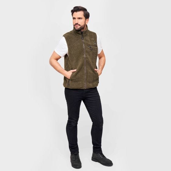 Brandit Gilet Teddyfleece Worker - Olive