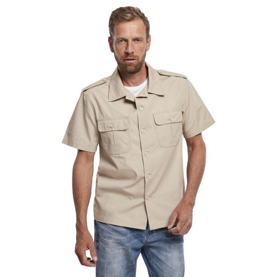 Brandit Chemise à manches courtes US Ripstop - beige