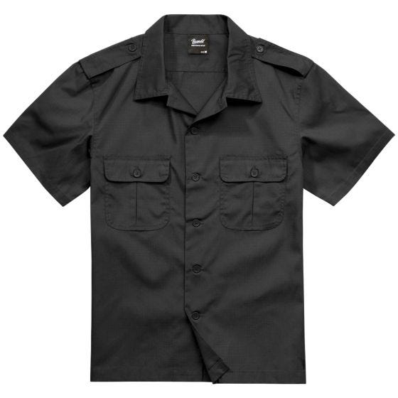 Brandit Chemise à manches courtes US Ripstop - Noir
