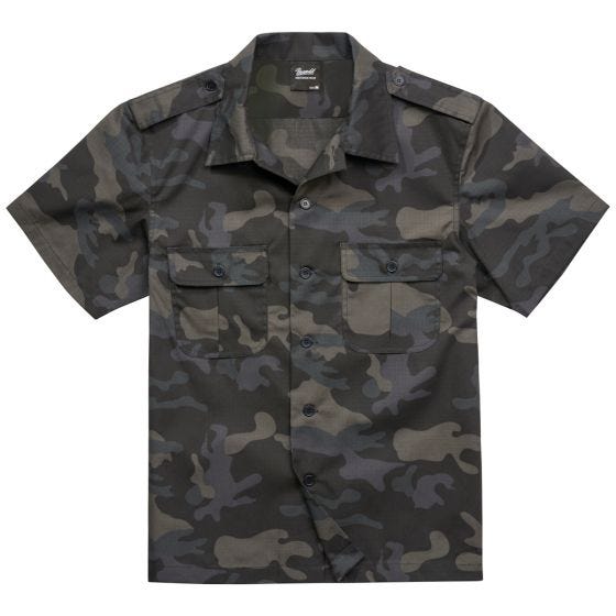 Brandit Chemise à manches courtes US Ripstop - Dark Camo