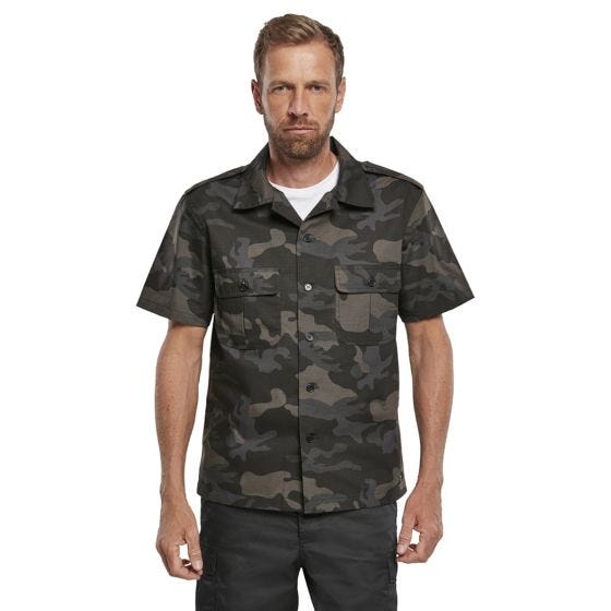Brandit Chemise à manches courtes US Ripstop - Dark Camo