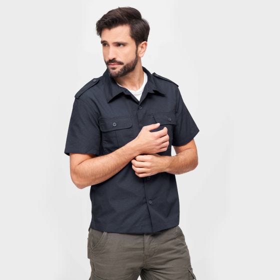 Brandit Chemise à manches courtes US Ripstop - Navy