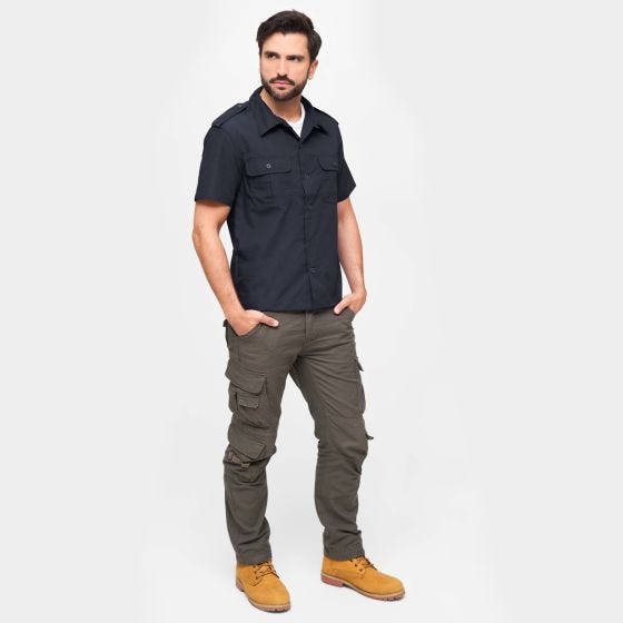 Brandit Chemise à manches courtes US Ripstop - Navy
