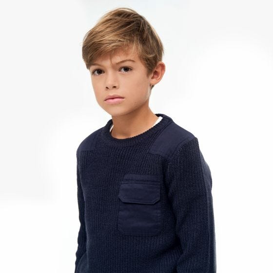 Brandit Pull Enfants BW - Navy