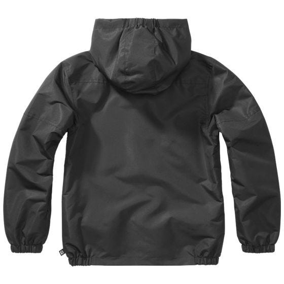 Brandit Veste Enfants Summer Windbreaker Front Zip - Noir