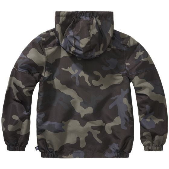 Brandit Veste Enfants Summer Windbreaker Front Zip - Dark Camo