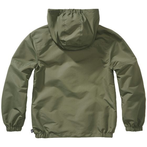 Brandit Veste Enfants Summer Windbreaker Front Zip - Olive