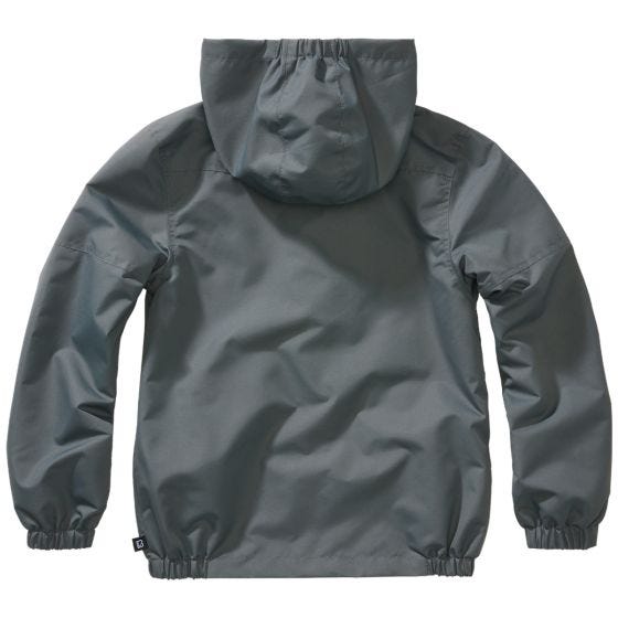 Brandit Veste Enfants Summer Windbreaker Front Zip - anthrazit