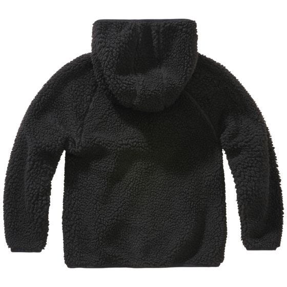 Brandit Veste à capuche Enfants Teddyfleece - Noir