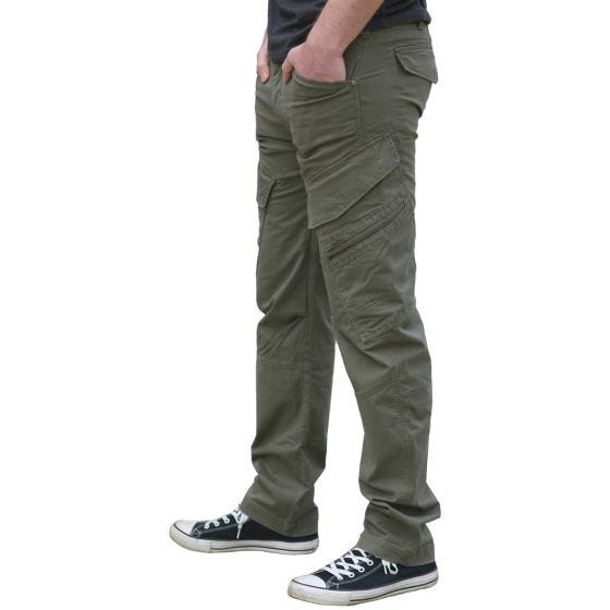 Brandit Pantalon Adven à coupe ajustée Dark Camo