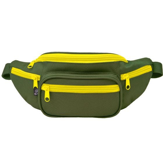 Brandit Sac banane vert olive/jaune