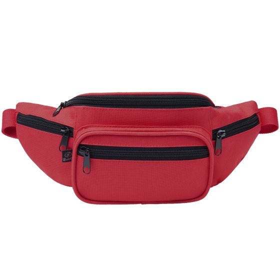 Brandit Sac banane rouge/noir